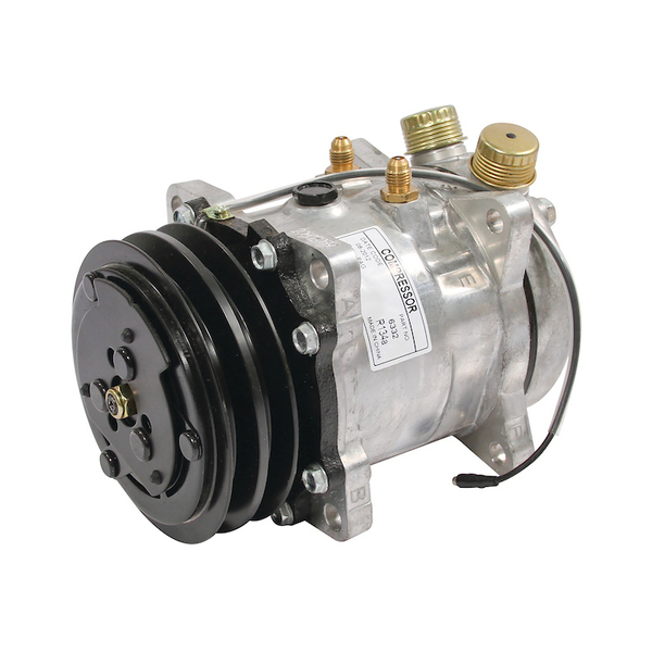 A & I Products Compressor, New, Sanden Style w/ Clutch (6332) 10.8" x7.6" x7.7" A-5176185